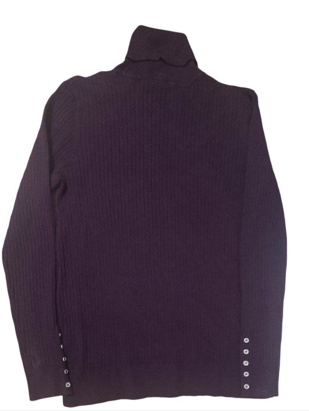 Calvin Klein Ribbed Turtleneck Sweater - Plum Festival Cocktail Buisiness Casual - Picture 4 of 13